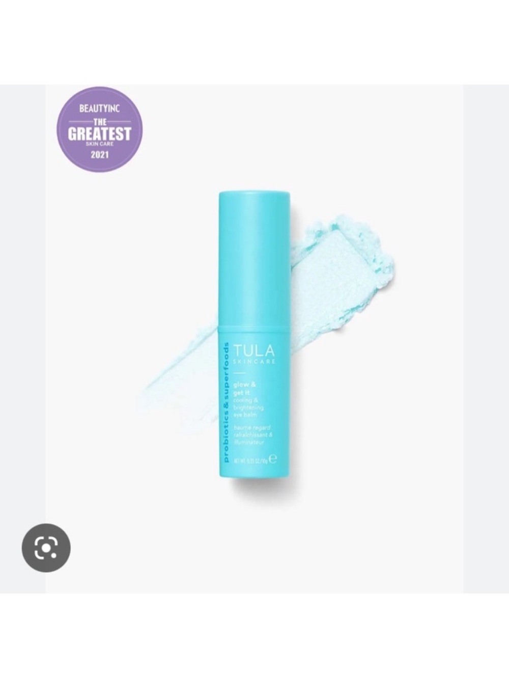 Tula Glow & Get It Eye Balm - Aqua Blue